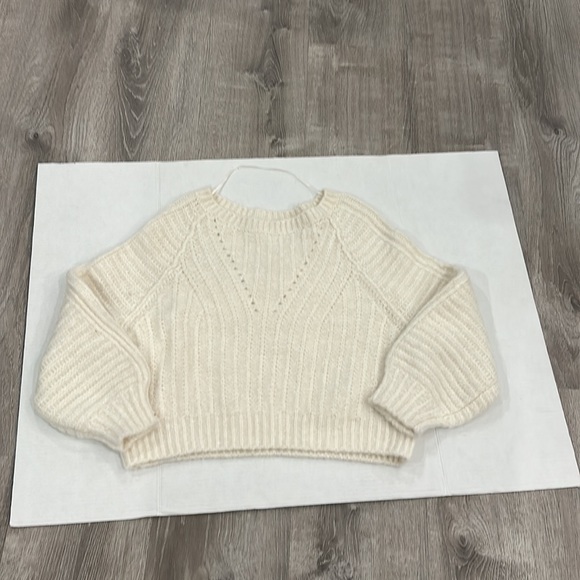 NWOT FREE PEOPLE Carter Pullover Sweater in Ivory Size XS - Picture 8 of 15
